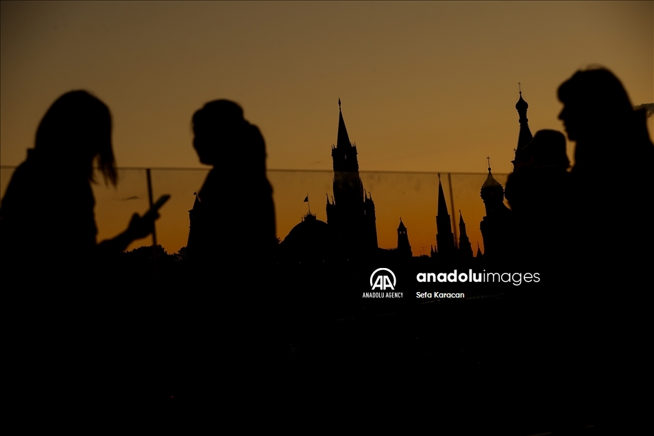 Sunset in Moscow