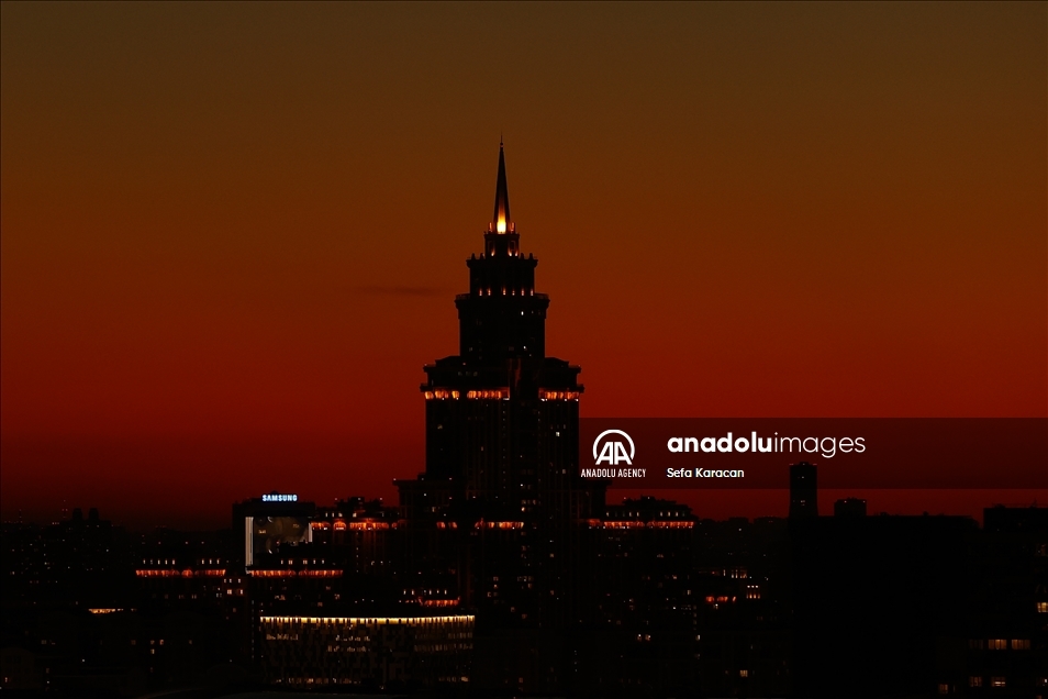 Sunset in Moscow