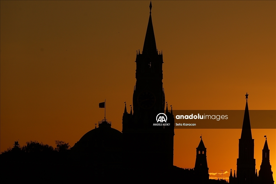 Sunset in Moscow