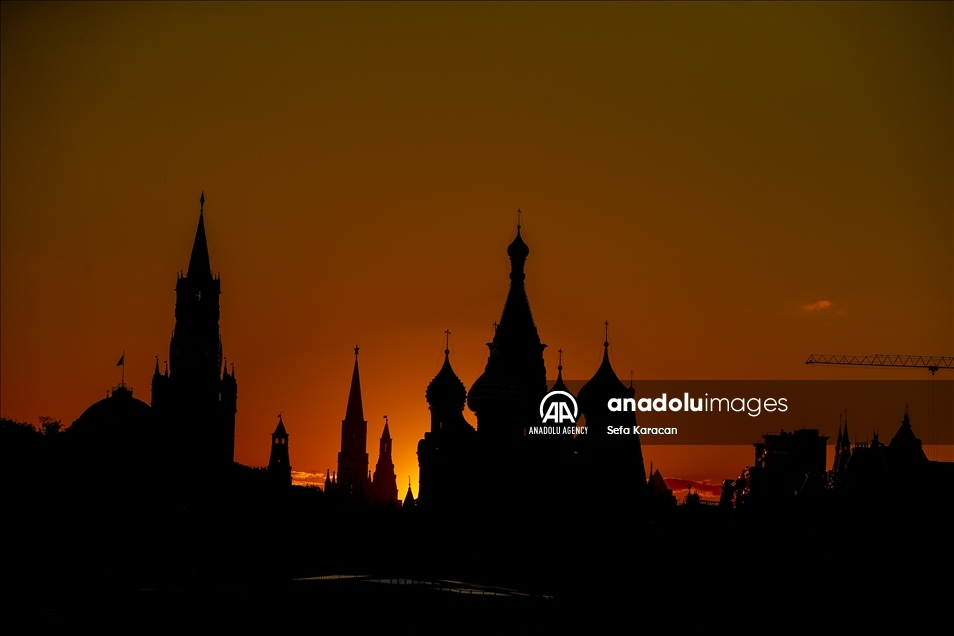 Sunset in Moscow
