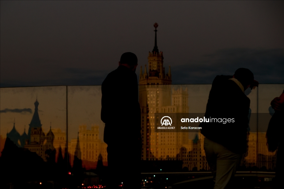 Sunset in Moscow