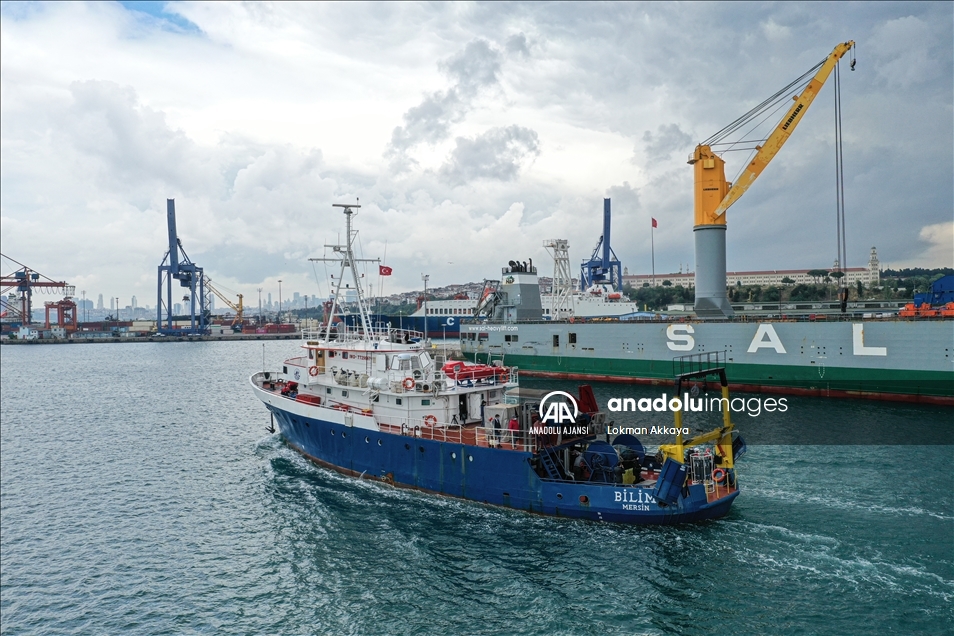 ODTÜ araştırma gemisi Bilim-2, Marmara Deniz'nde müsilaj takibinde