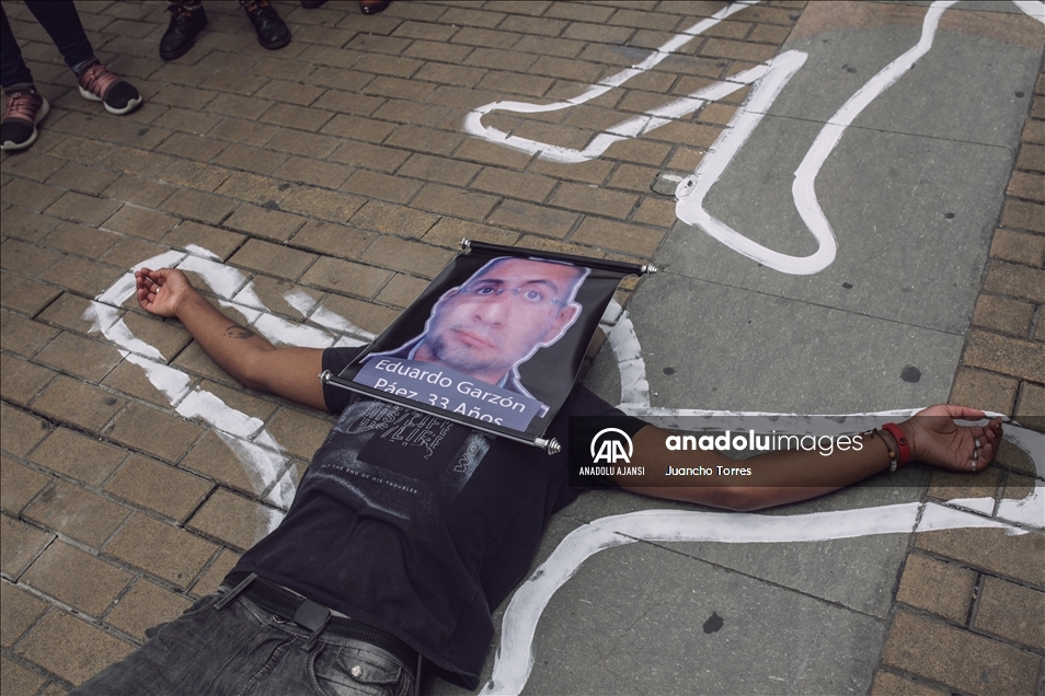 Kolombiya'da protesto