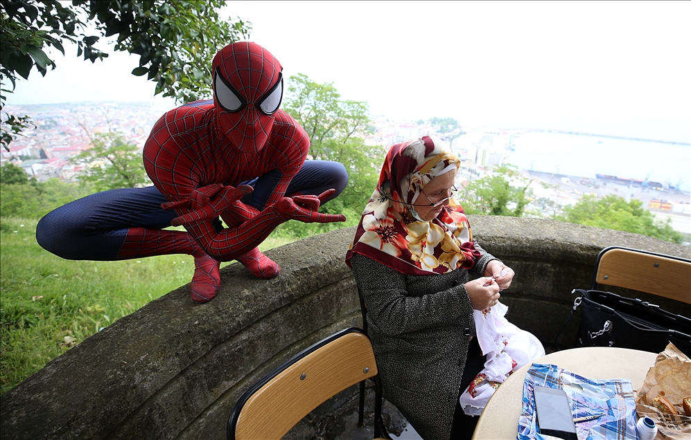"Spider-Man" spends his vacation in his hometown 'Trabzon'