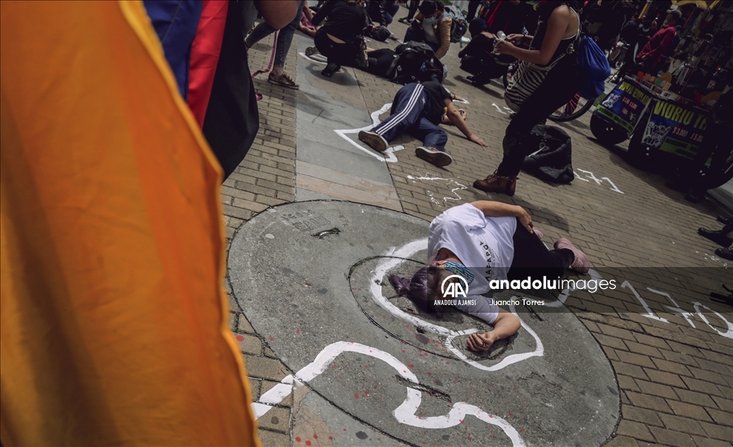 Kolombiya'da protesto