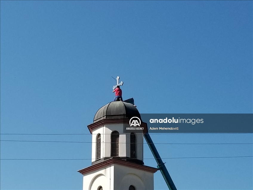 Počelo izmještanje crkve iz dvorišta nane Fate Orlović 