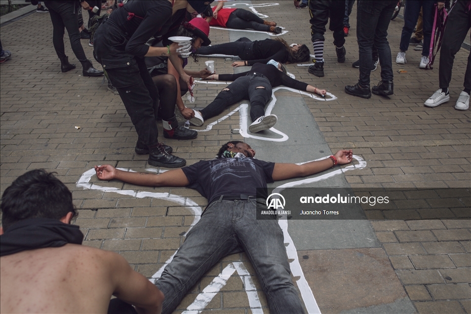 Kolombiya'da protesto