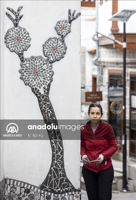Sanatçı Menekşe Bilgiç'in eserleri, Fener Sokak duvarlarını süsleyecek