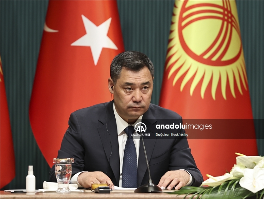 Türkiye Cumhurbaşkanı Erdoğan - Kırgızistan Cumhurbaşkanı Caparov