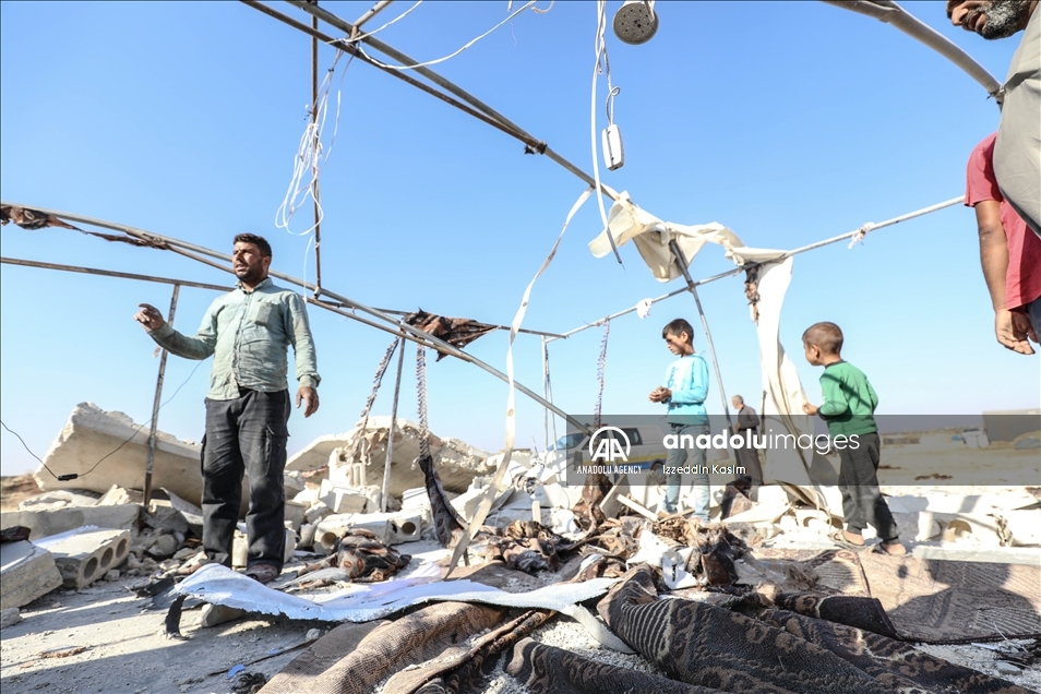 Assad Regime's artillery hit Abrar Refugee Camp in Syria's Idlib