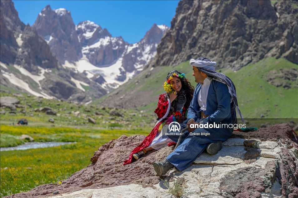 علاقه خاص عکاسان و دوستداران طبیعت به کوه‌های جیلو در حکاری ترکیه 