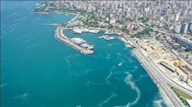 Marmara Denizi’ndeki müsilaj havadan görüntülendi