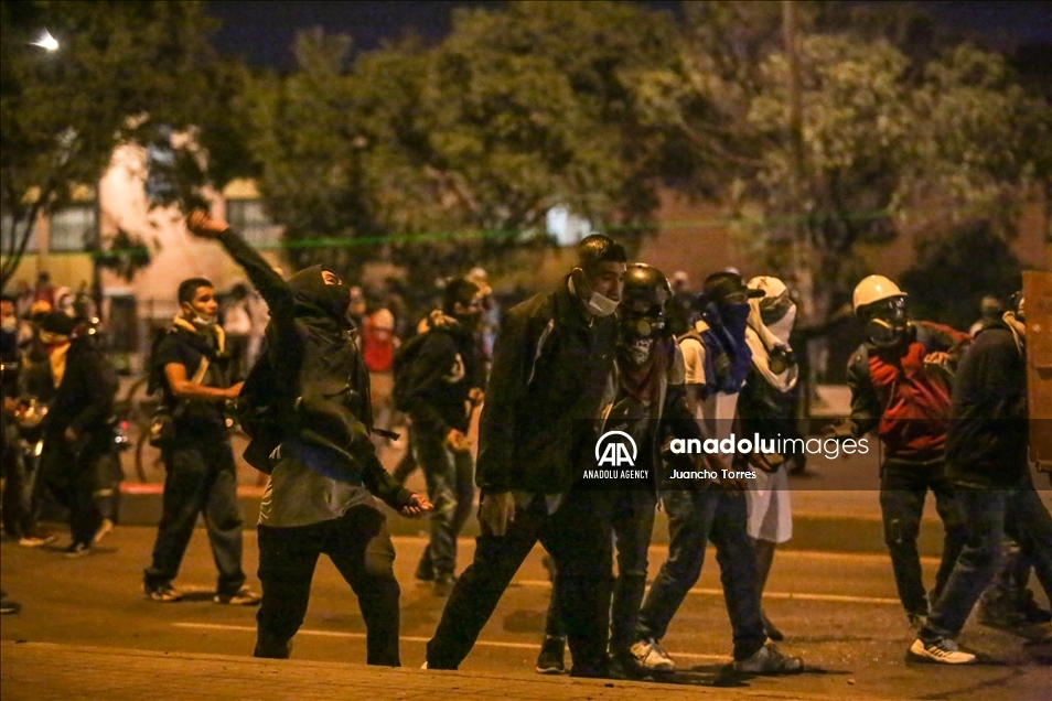 ادامه اعتراضات در کلمبیا 