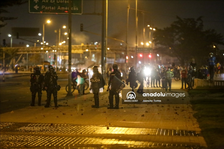 ادامه اعتراضات در کلمبیا 