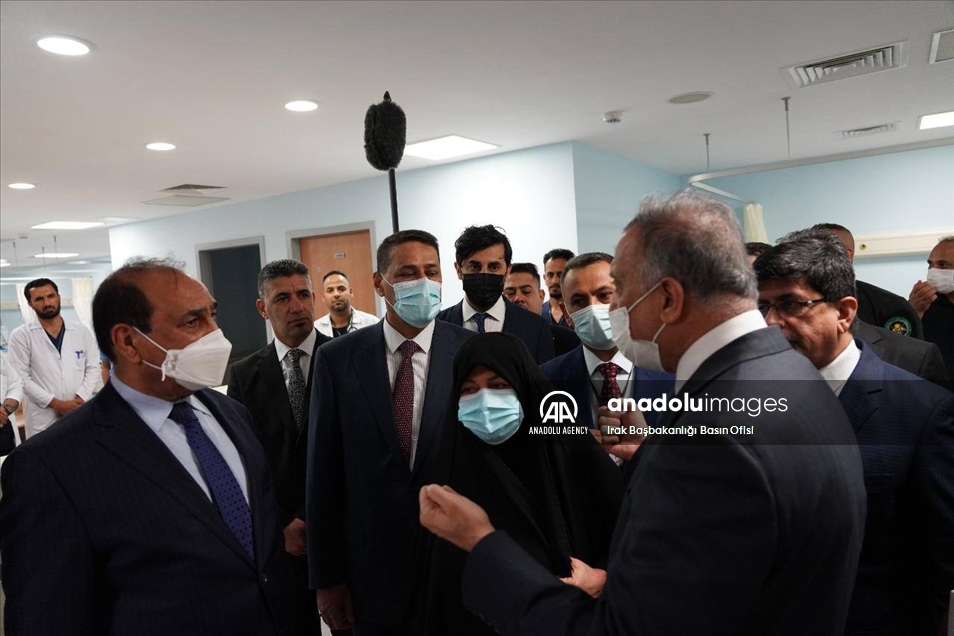 سەرۆکوەزیرانی عێراق، مستەفا کازمی نەخۆشخانەی فێرکاری ناسرییەی کردەوە