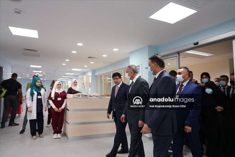 سەرۆکوەزیرانی عێراق، مستەفا کازمی نەخۆشخانەی فێرکاری ناسرییەی کردەوە