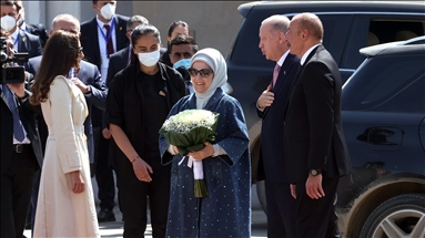 اردوغان با استقبال رسمی علیاف وارد شوشا شد