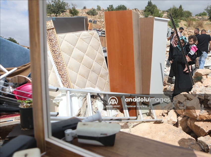 تخریب خانه‌ یک فلسطینی در کرانه باختری توسط نظامیان اسرائیل 