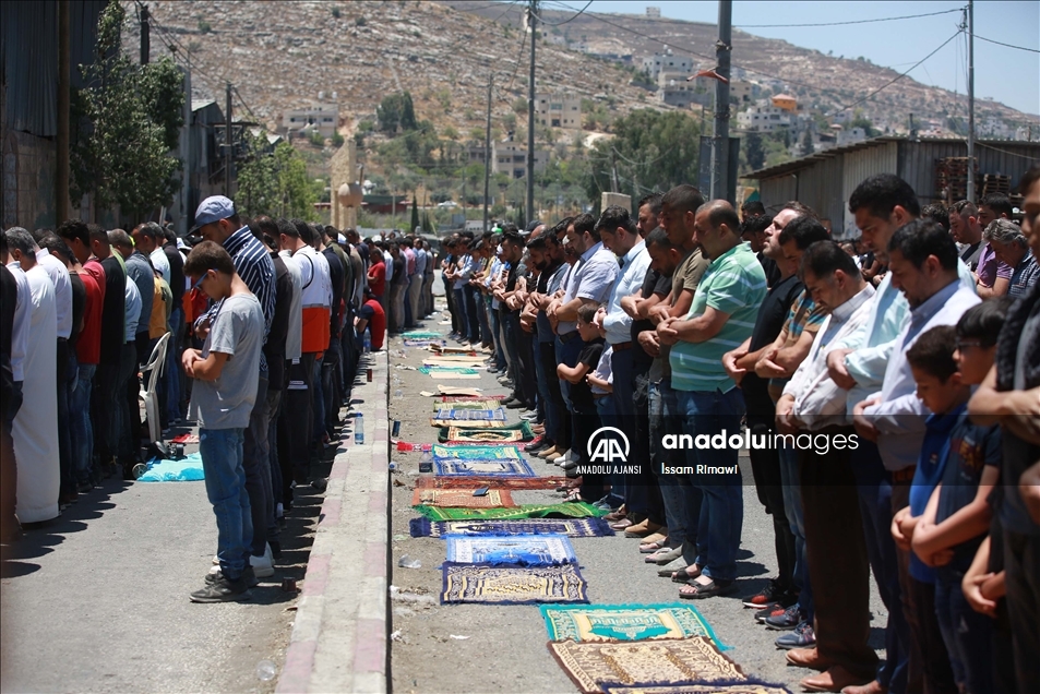 Batı Şeria'da Yahudi yerleşim birimleri karşıtı gösteri