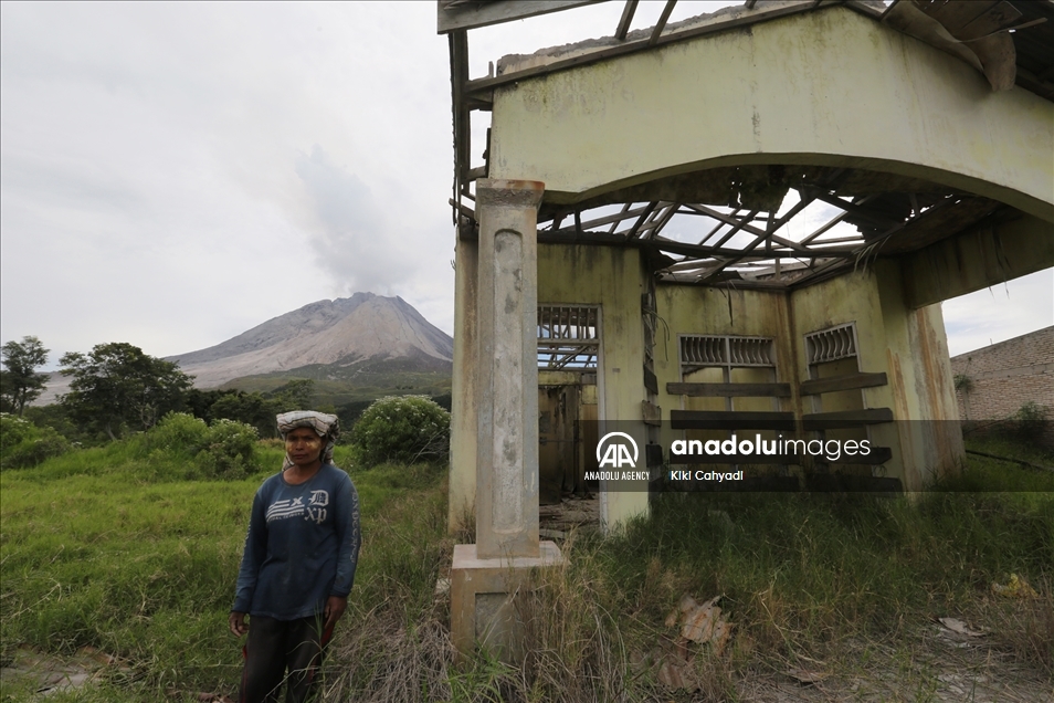 Desa tak berpenghuni di Gunung Sinabung