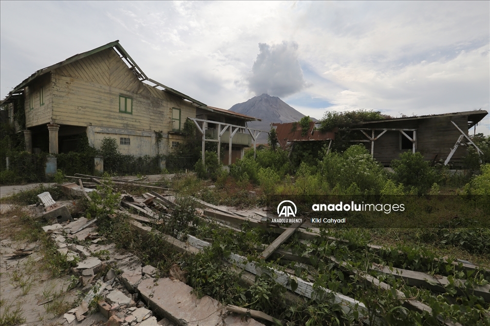 Desa tak berpenghuni di Gunung Sinabung