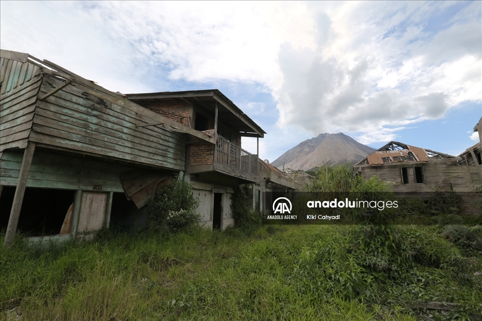 Desa tak berpenghuni di Gunung Sinabung