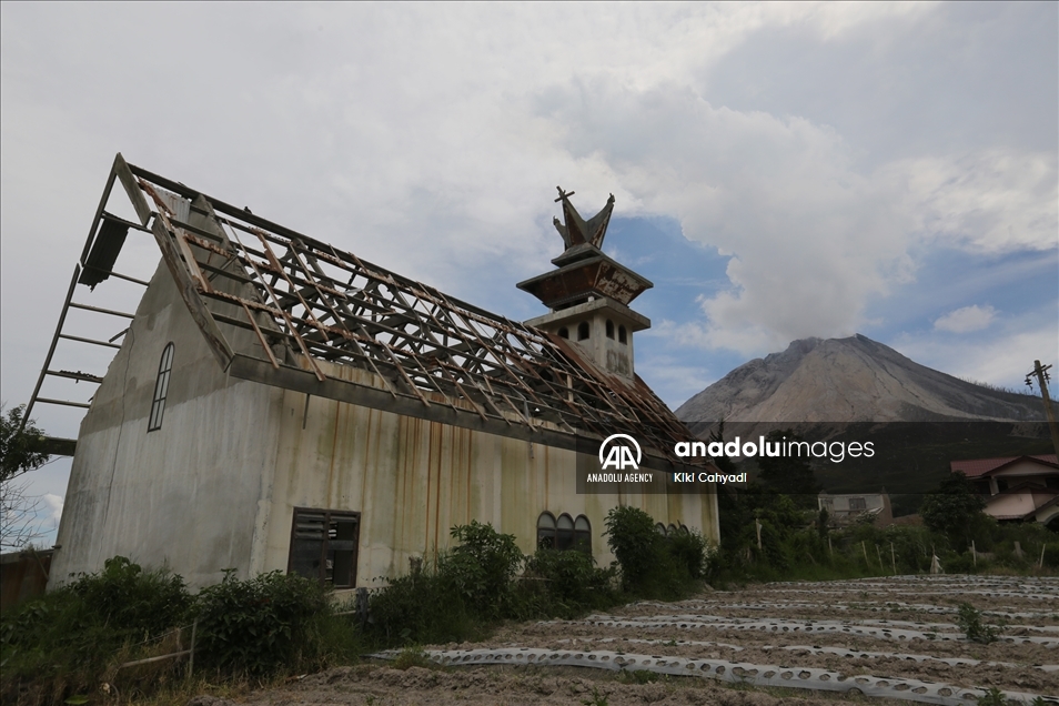 Desa tak berpenghuni di Gunung Sinabung