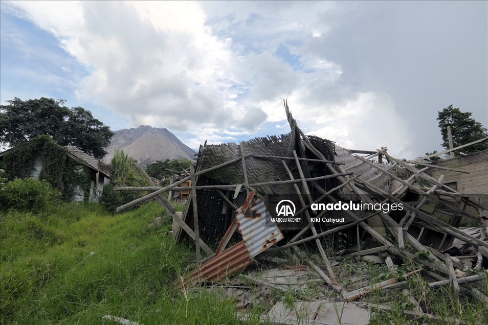 Desa tak berpenghuni di Gunung Sinabung