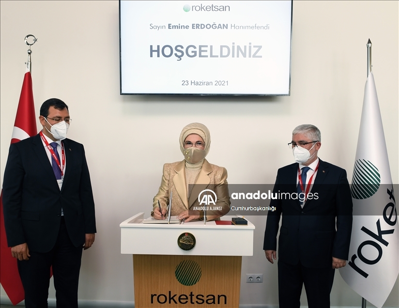 Emine Erdoğan, Roketsan'a "Sıfır Atık Belgesi" verdi