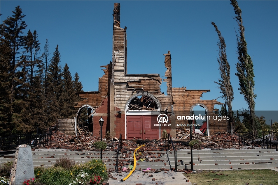 Catholic church in Morinville destroyed by fire