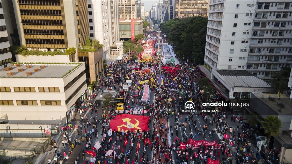 Demonstration against Bolsonaro in Sao Paulo