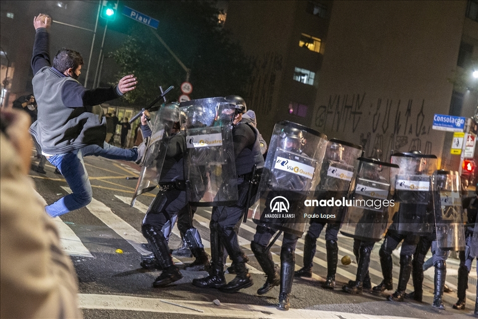 Demonstration against Bolsonaro in Sao Paulo