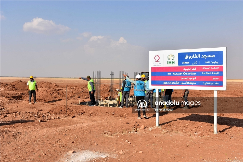 بتعاون تركي قطري.. وضع حجر أساس "مدينة الأمل" شمالي سوريا