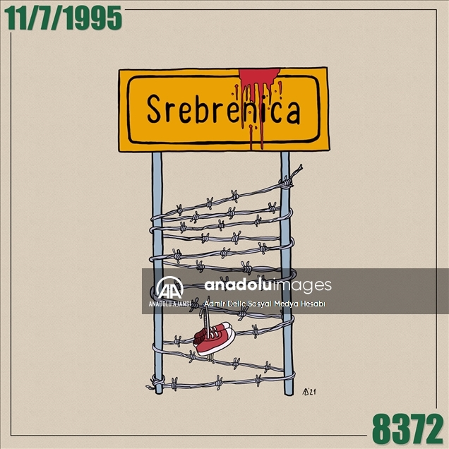Karikatür sanatçısı Delic, Srebrenitsa'daki soykırımın vahametini çizimleriyle anlatıyor