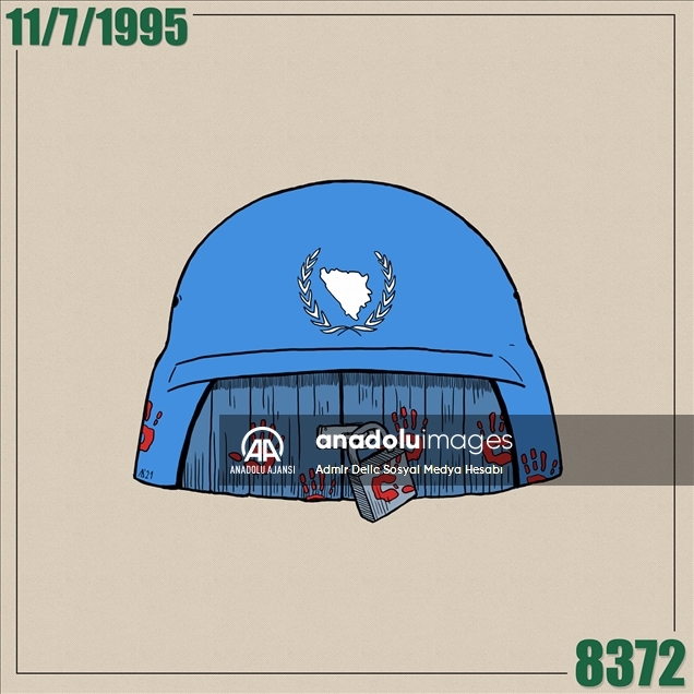 Karikatür sanatçısı Delic, Srebrenitsa'daki soykırımın vahametini çizimleriyle anlatıyor