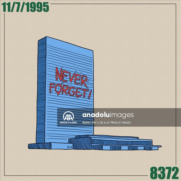 Karikatür sanatçısı Delic, Srebrenitsa'daki soykırımın vahametini çizimleriyle anlatıyor