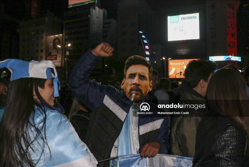 Los argentinos celebran el título de la Copa América que obtuvo su selección