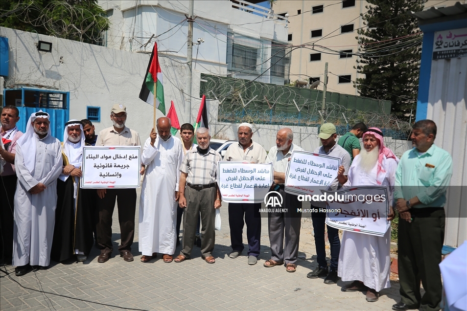 Palestinos exigen la reconstrucción de viviendas bombardeadas por Israel en Gaza