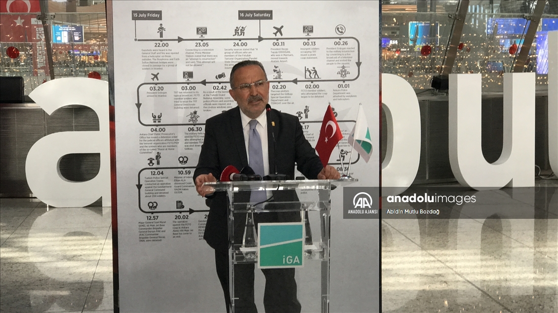 İstanbul Havalimanı’nda, 15 Temmuz Demokrasi ve Milli Birlik Günü sergisi açıldı