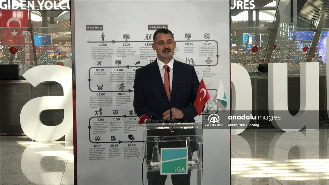 İstanbul Havalimanı’nda, 15 Temmuz Demokrasi ve Milli Birlik Günü sergisi açıldı
