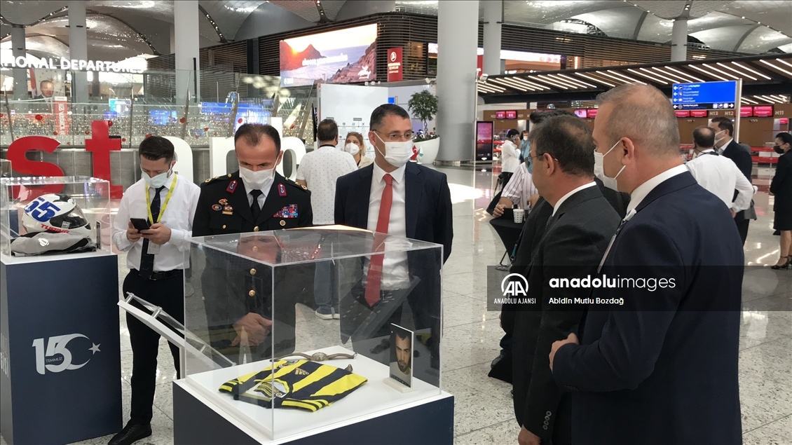 İstanbul Havalimanı’nda, 15 Temmuz Demokrasi ve Milli Birlik Günü sergisi açıldı