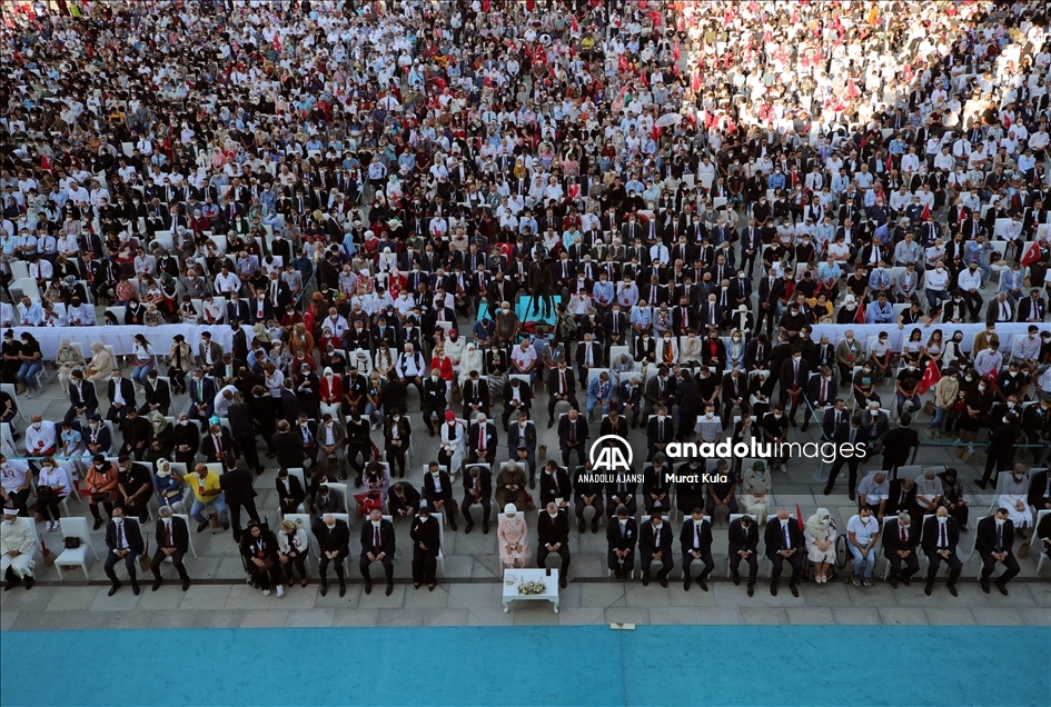 Cumhurbaşkanı Erdoğan, 15 Temmuz Demokrasi ve Milli Birlik Günü'nde vatandaşlara hitap etti