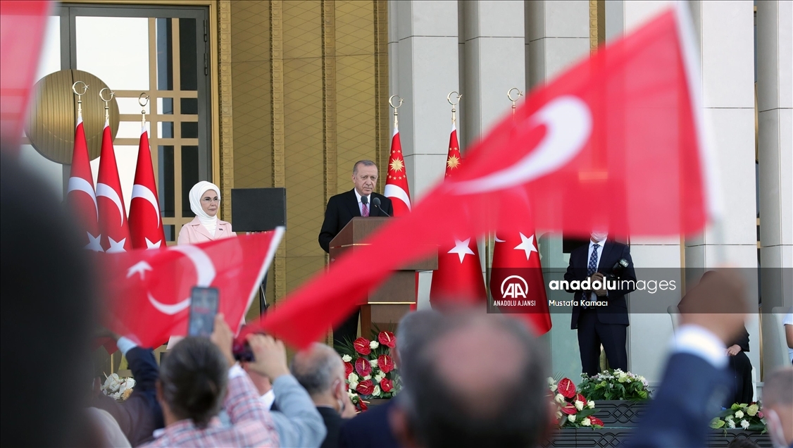 Cumhurbaşkanı Erdoğan, 15 Temmuz Demokrasi ve Milli Birlik Günü'nde vatandaşlara hitap etti