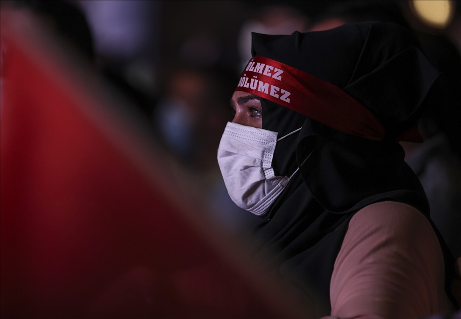 Peringatan Hari Demokrasi dan Persatuan Nasional 15 Juli di Turki