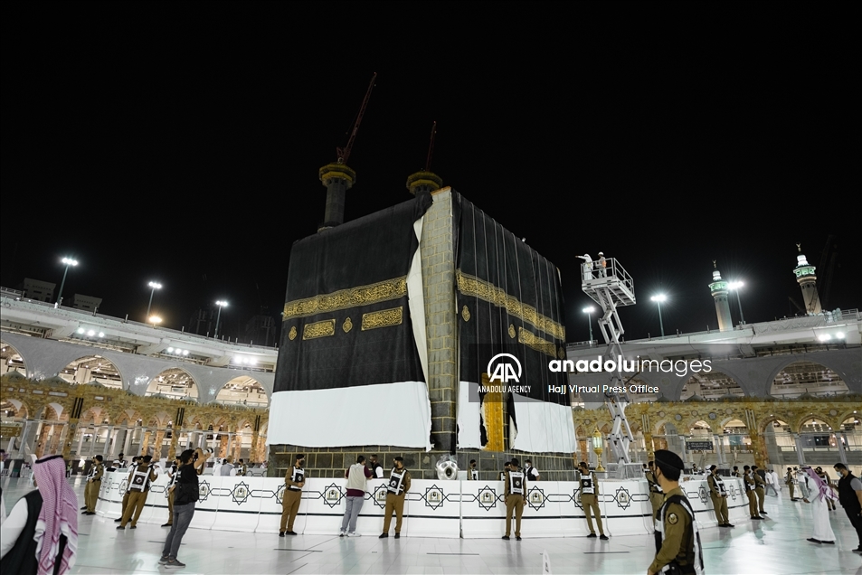 الكعبة تستقبل يوم عرفة بحلتها الجديدة