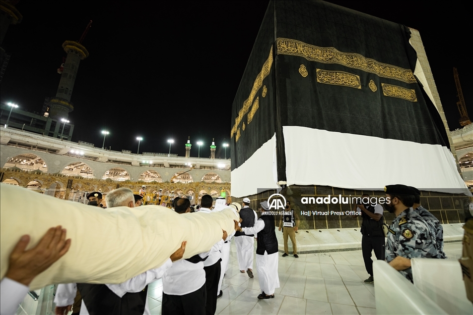 الكعبة تستقبل يوم عرفة بحلتها الجديدة