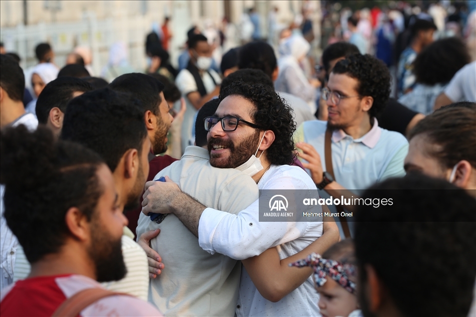 حضور گسترده نمازگزاران در مسجد ایاصوفیه استانبول
