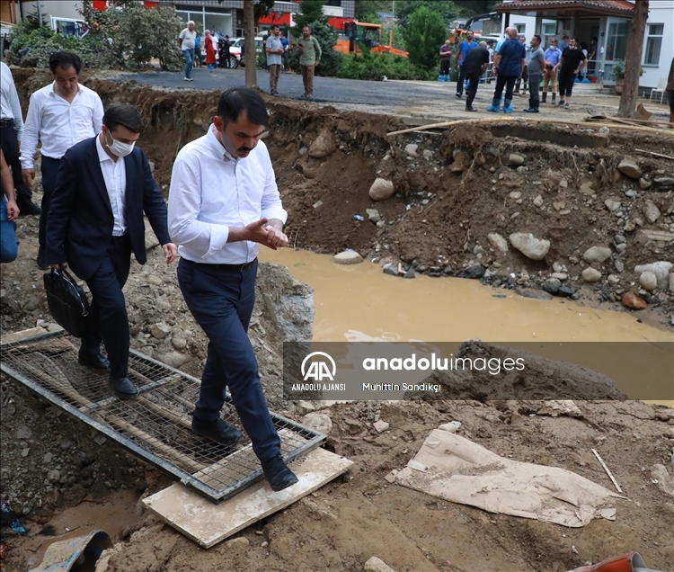 Çevre ve Şehircilik Bakanı Murat Kurum, Rize'de