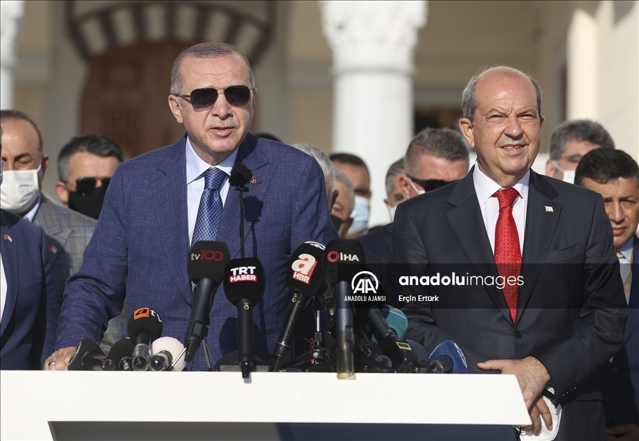 Cumhurbaşkanı Erdoğan KKTC'de