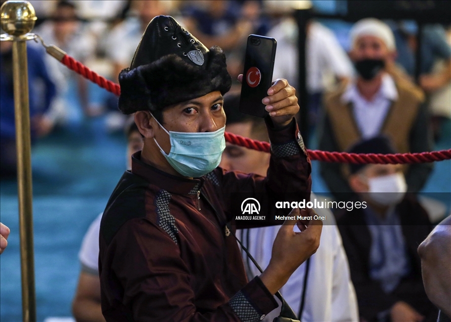حضور گسترده نمازگزاران در مسجد ایاصوفیه استانبول